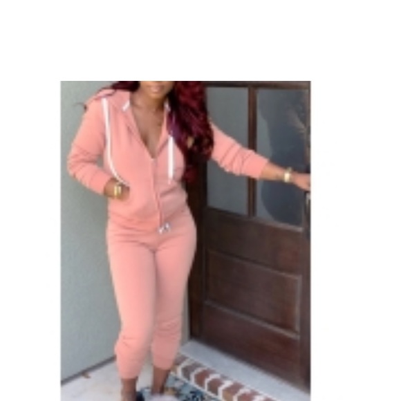 Pink zip up jacket size medium - Picture 2 of 2